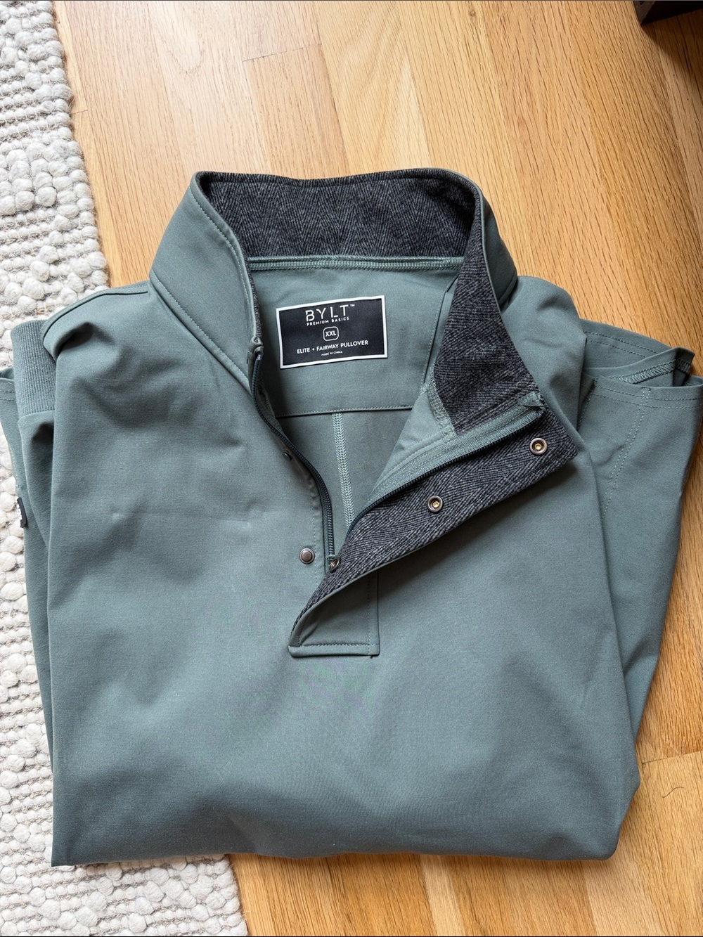BYLT Green Fairway Golf Pullover Quarter-Zip